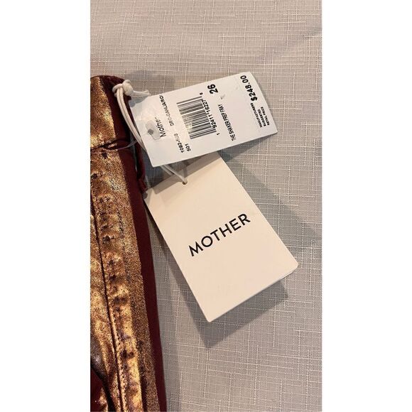 MOTHER THE SHAKER PREP HIGH WAISTED CROP CHINOS SIZE 26 NEW TAGS - Picture 3 of 16